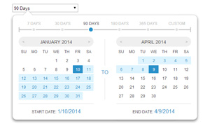 HTML5+CSS3带日期区间选择插件